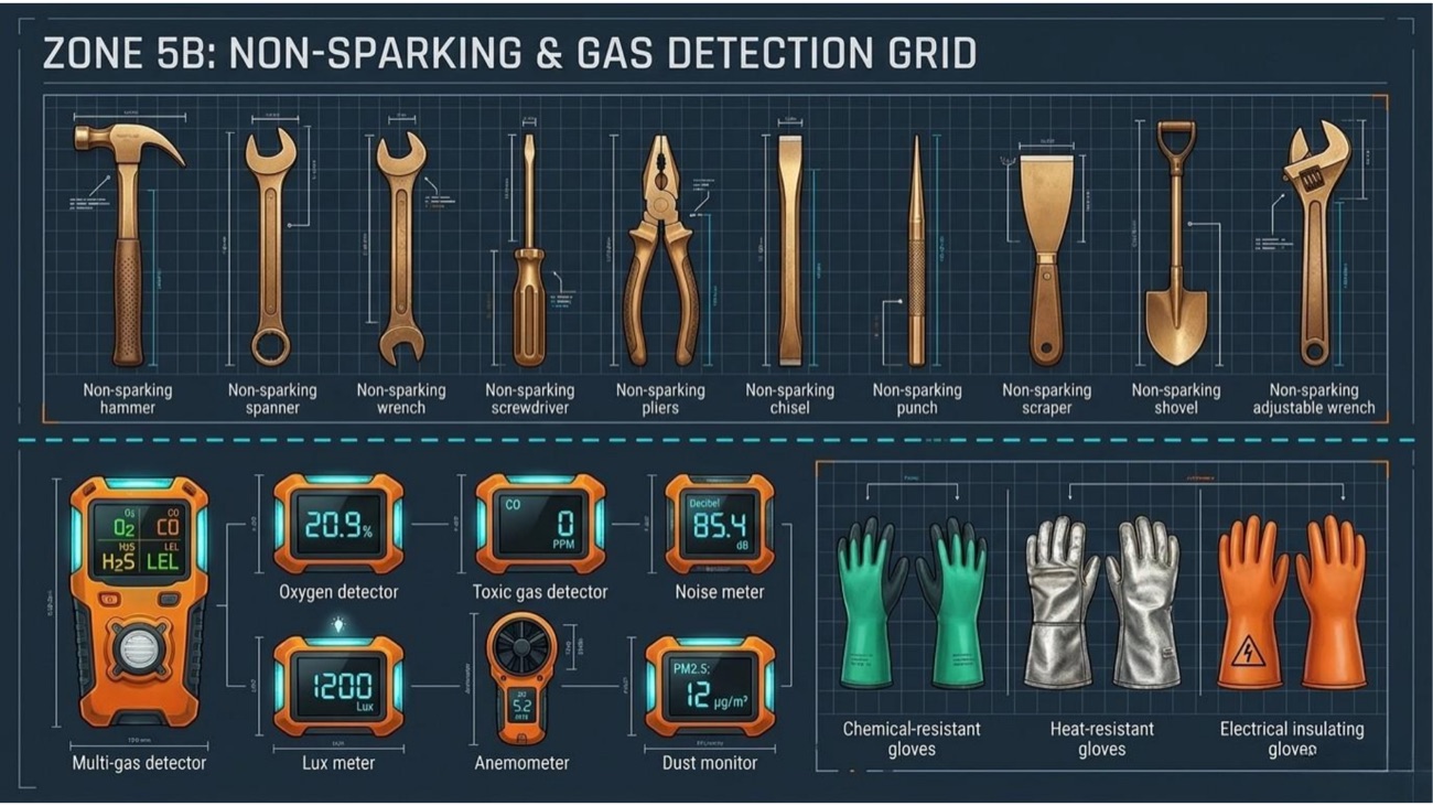 Non-Sparking & Gas Detection Grid